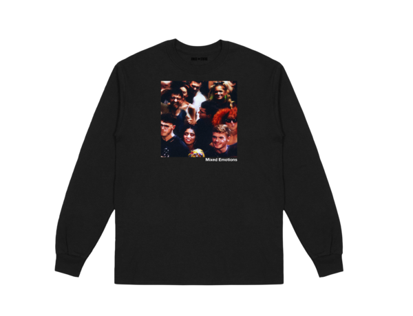 Chase and Status: Black Mixed Emotions Graphic Print Long Sleeve T-Shirt